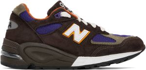New Balance Brown Made In USA 990v2 Sneakers