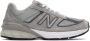 New Balance Grey Made In US 990 V5 Sneakers - Thumbnail 1
