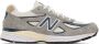New Balance Gray Made In USA 990v4 Sneakers - Thumbnail 1