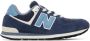 New Balance Kids Navy 574 Big Kids Sneakers - Thumbnail 1