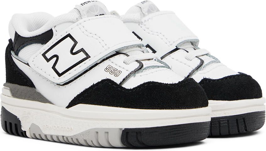 New Balance Baby Black & White 550 Sneakers - Picture 3