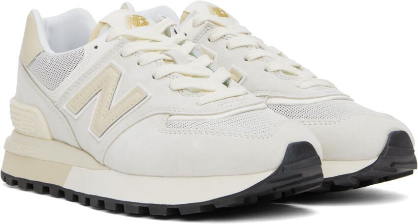 New Balance Beige & Gray 574 Legacy Sneakers - Picture 2