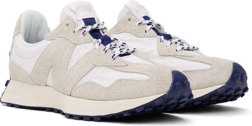 New Balance Beige & White 327 Sneakers - Picture 2