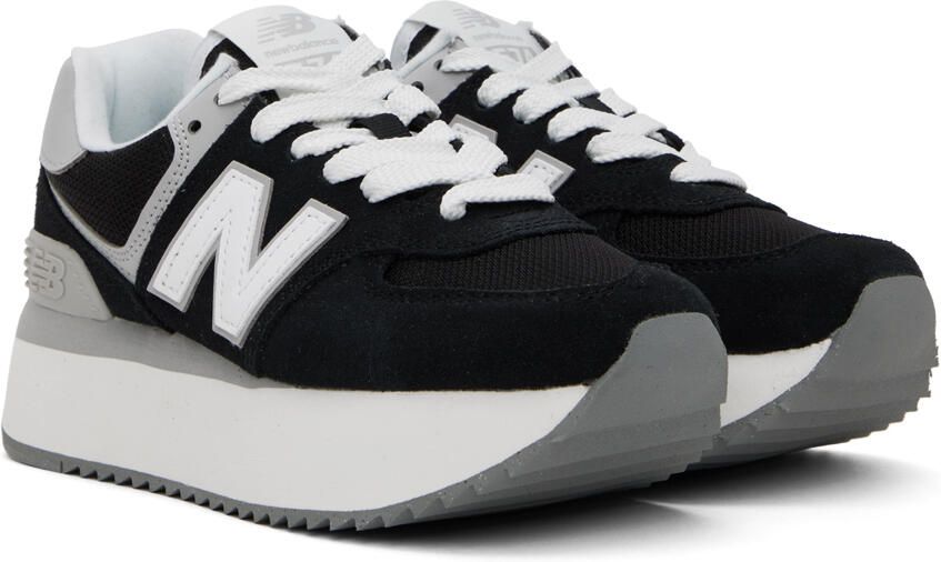 New Balance Black 574+ Sneakers - Picture 2