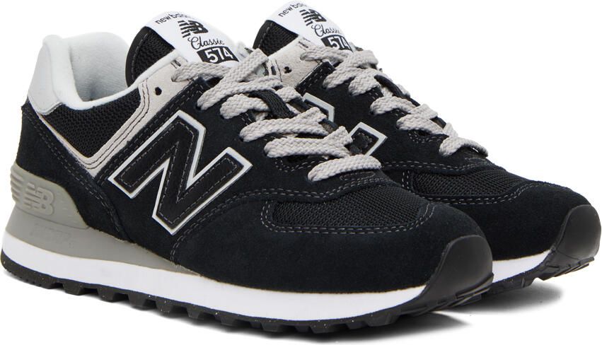 New Balance Black & Gray 574 Core Sneakers - Picture 2