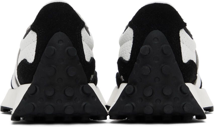 New Balance White & Black 327 Sneakers