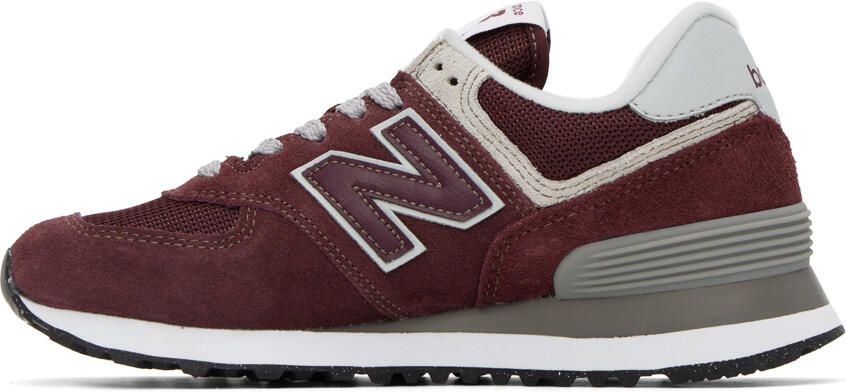 New Balance Burgundy 574 Core Sneakers - Picture 3