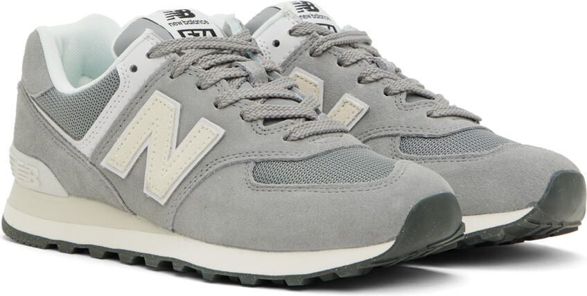 New Balance Gray 574 Sneakers - Picture 2