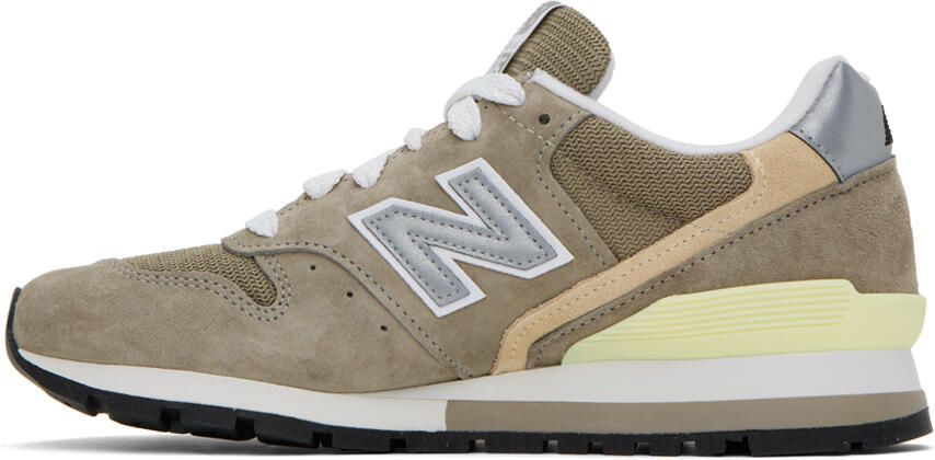New Balance Gray & Khaki Made In USA 996 Core Sneakers - Picture 5