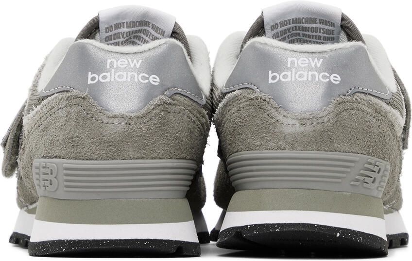 New Balance Kids Gray 574 Core Hook & Loop Little Kids Sneakers