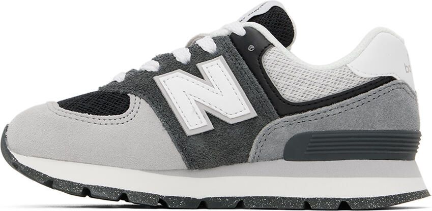 New Balance Kids Gray 574 Sneakers - Picture 3