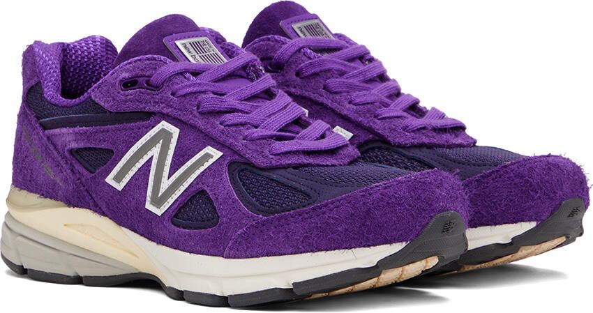 New Balance Purple Made in USA 990v4 Sneakers - Picture 2