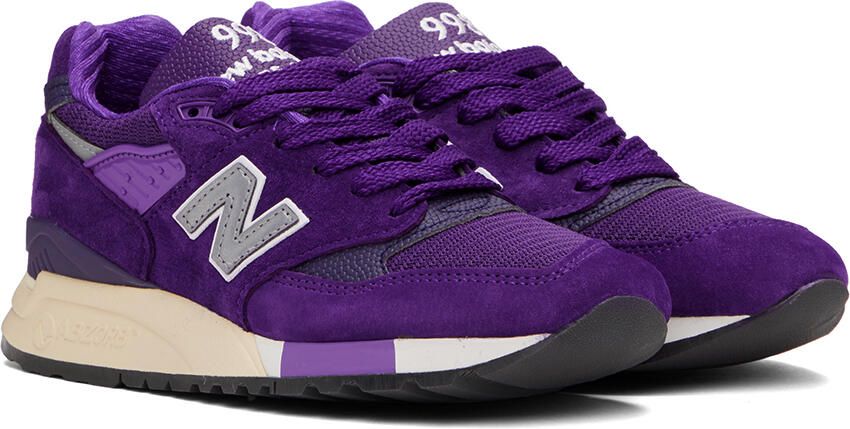 New Balance Purple Made in USA 998 Sneakers - Picture 2