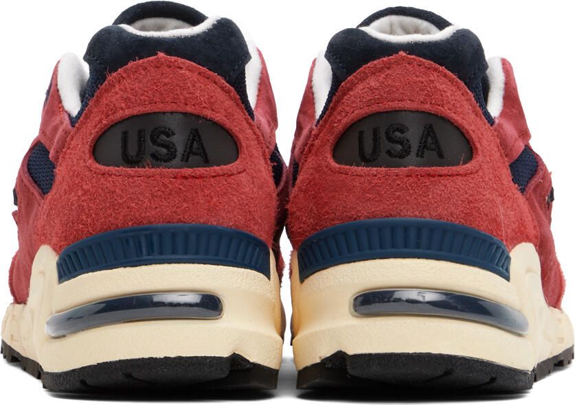 New Balance Red Made In USA 990v2 Sneakers