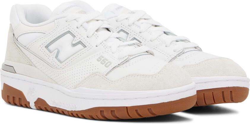 New Balance White BB550 Sneakers - Picture 2