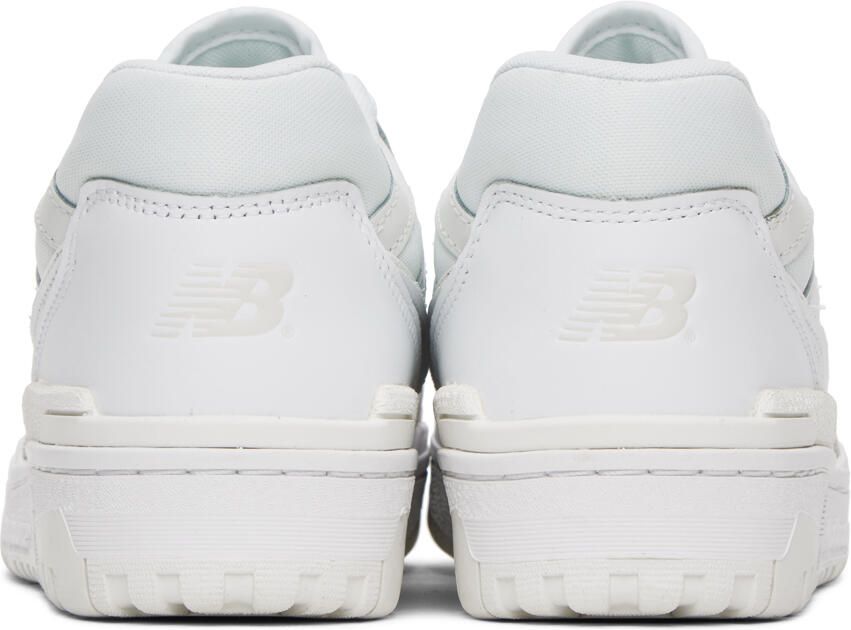 New Balance White & Tan 550 Sneakers - Picture 2