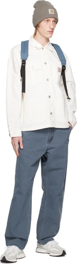 New Balance White & Gray 327 Sneakers - Picture 5