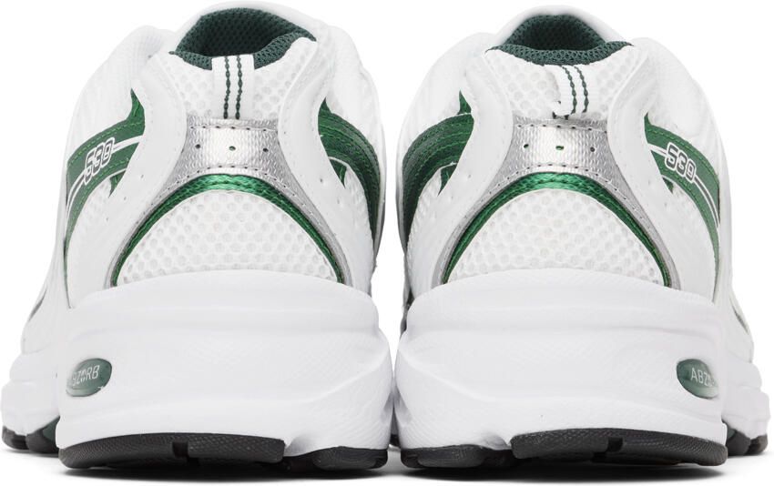 New Balance Silver & Green 530 Sneakers