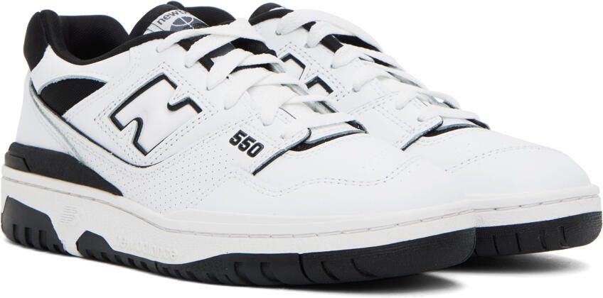 New Balance White BB550 Sneakers - Picture 4