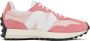 New Balance Pink & White 327 Sneakers - Thumbnail 6