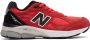 New Balance Red Made In US 990v3 Low Sneakers - Thumbnail 1