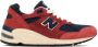 New Balance Red Made In USA 990v2 Sneakers - Thumbnail 1