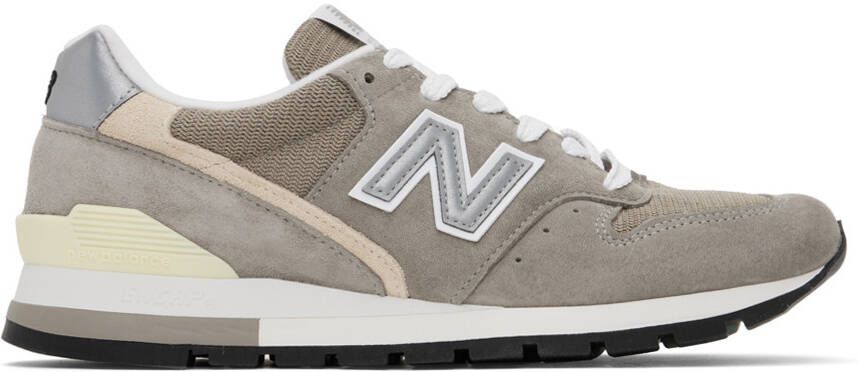 New Balance Gray & Khaki Made In USA 996 Core Sneakers - Picture 10