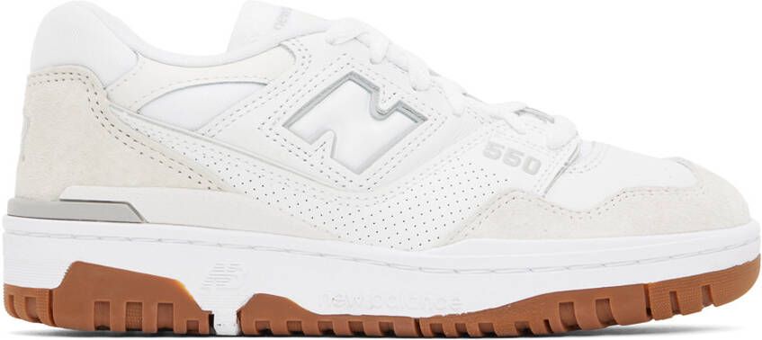 New Balance White BB550 Sneakers - Picture 5