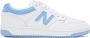New Balance White & Blue 480 Sneakers - Thumbnail 1