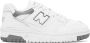 New Balance White & Gray 550 Sneakers - Thumbnail 1