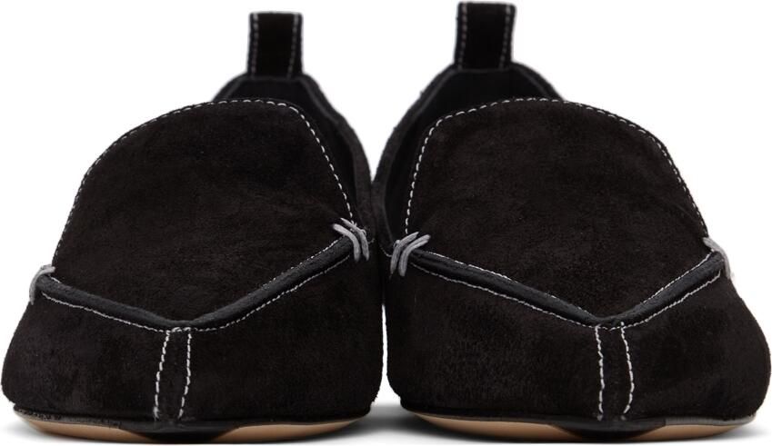 Nicholas Kirkwood Black & White Suede Beya Loafers - Picture 3