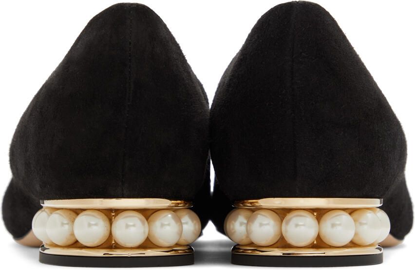 Nicholas Kirkwood Black Suede Pearl Casati Loafers