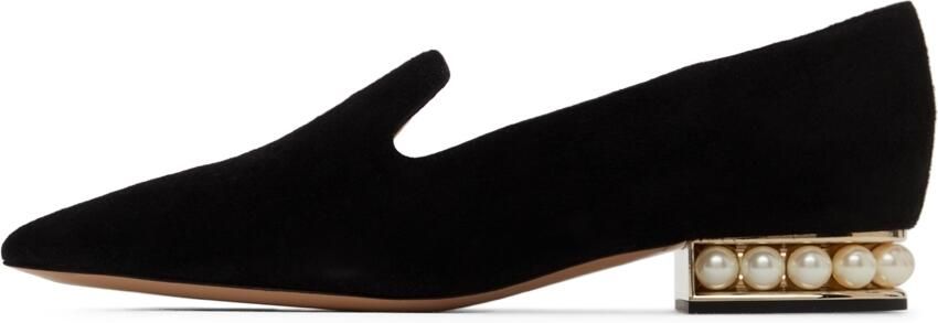 Nicholas Kirkwood Black Suede Pearl Casati Loafers - Picture 4