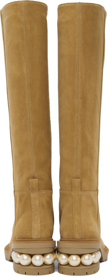Nicholas Kirkwood Tan Casati Riding Boots - Picture 3