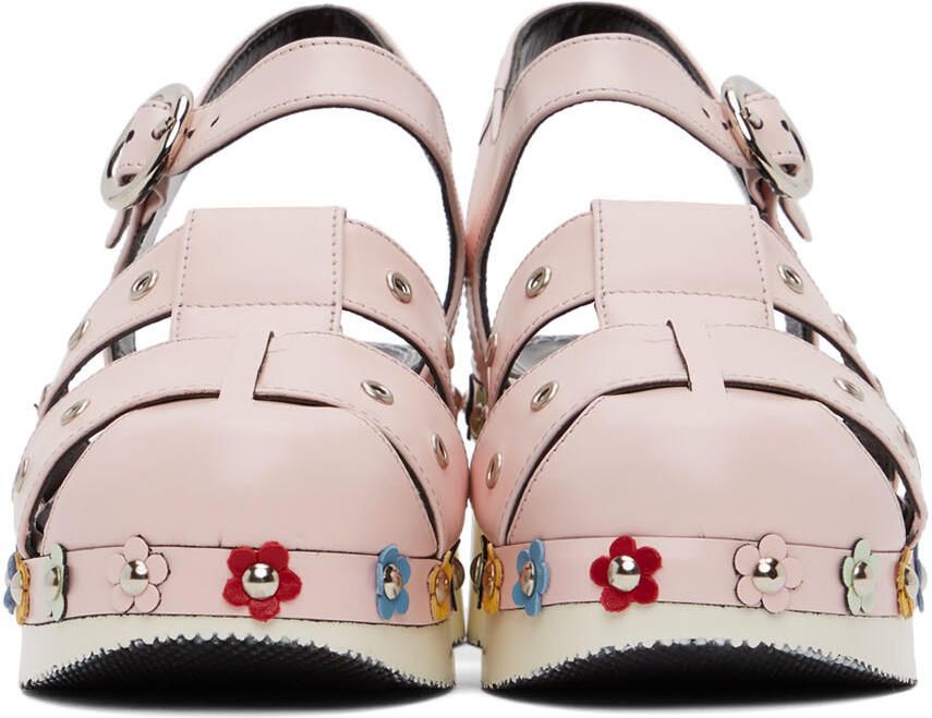 Nicole Saldaña SSENSE Exclusive Pink Flower Cici Sandals - Picture 2