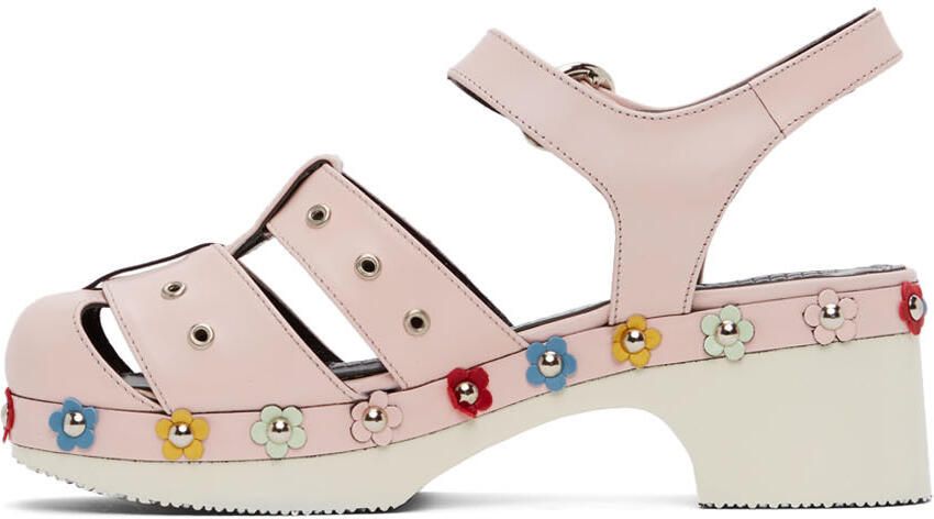 Nicole Saldaña SSENSE Exclusive Pink Flower Cici Sandals - Picture 4