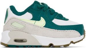 Nike Baby Green & White Air Max 90 LTR Sneakers