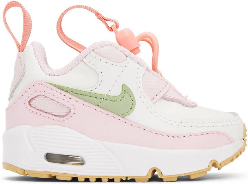 Nike Baby Pink & White Air Max 90 Toggle Sneakers
