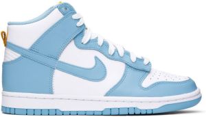 Nike Blue & White Dunk Hi Retro Sneakers