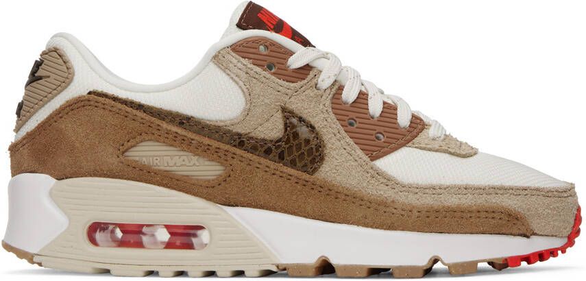 Nike Brown & Off-White Air Max 90 Sneakers