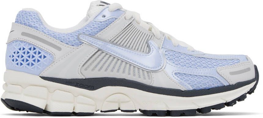 Nike Gray & Blue Zoom Vomero 5 Sneakers