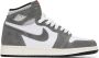 Nike Jordan Kids White & Gray Air Jordan 1 High OG Big Kids Sneakers - Thumbnail 1