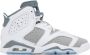 Nike Jordan Kids White & Gray Air Jordan 6 Retro Big Kids Sneakers - Thumbnail 1