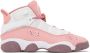 Nike Jordan Kids White & Pink Jordan 6 Rings Big Kids Sneakers - Thumbnail 1