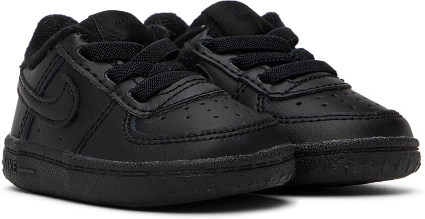 Nike Baby Black Force 1 Crib Sneakers - Picture 3