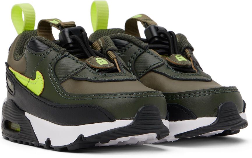 Nike Baby Green Air Max 90 Toggle SE Sneakers - Picture 2