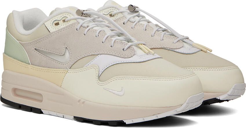 Nike Beige & Off-White Air Max 1 Premium Sneakers - Picture 2