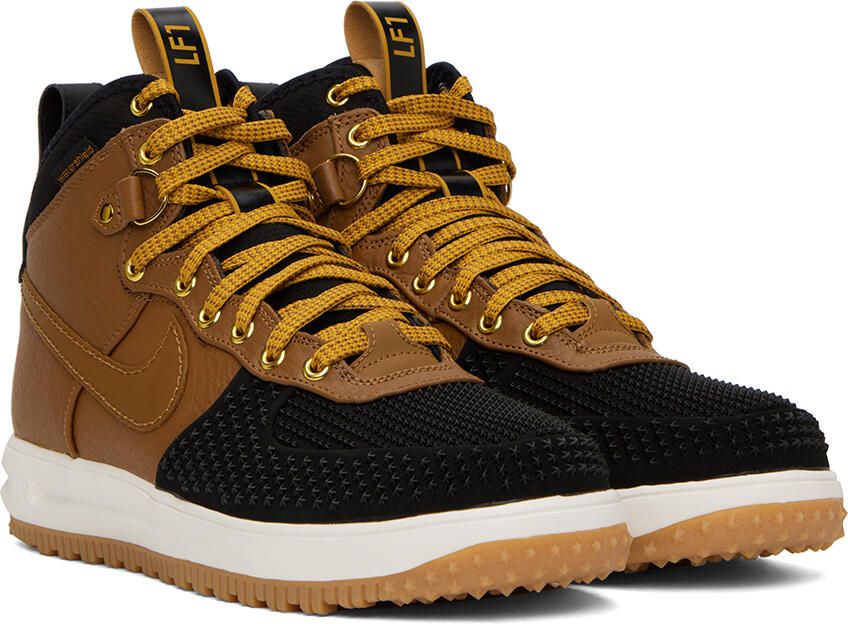 Nike Black & Brown Lunar Force 1 Sneakers - Picture 2