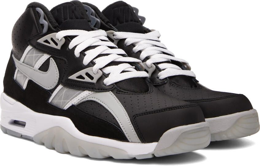 Nike Black & Gray Air Trainer SC High-Top Sneakers - Picture 2