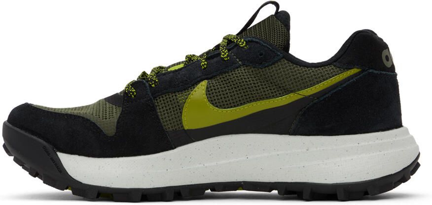 Nike Black & Green ACG Lowcate Sneakers - Picture 4